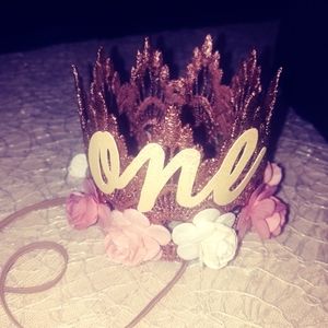 Gorgeous custom made one year old crown